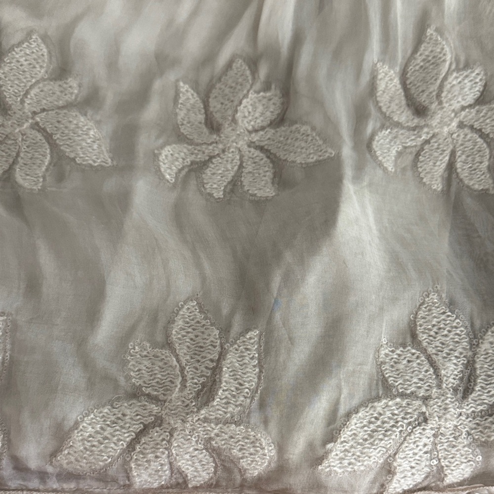 Tempo Paris Cream Embroidered Boho Blouse - Picture 4 of 5